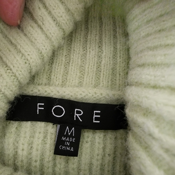 Fore Lime Turtleneck Oversized Sweater Size M - Picture 13 of 13